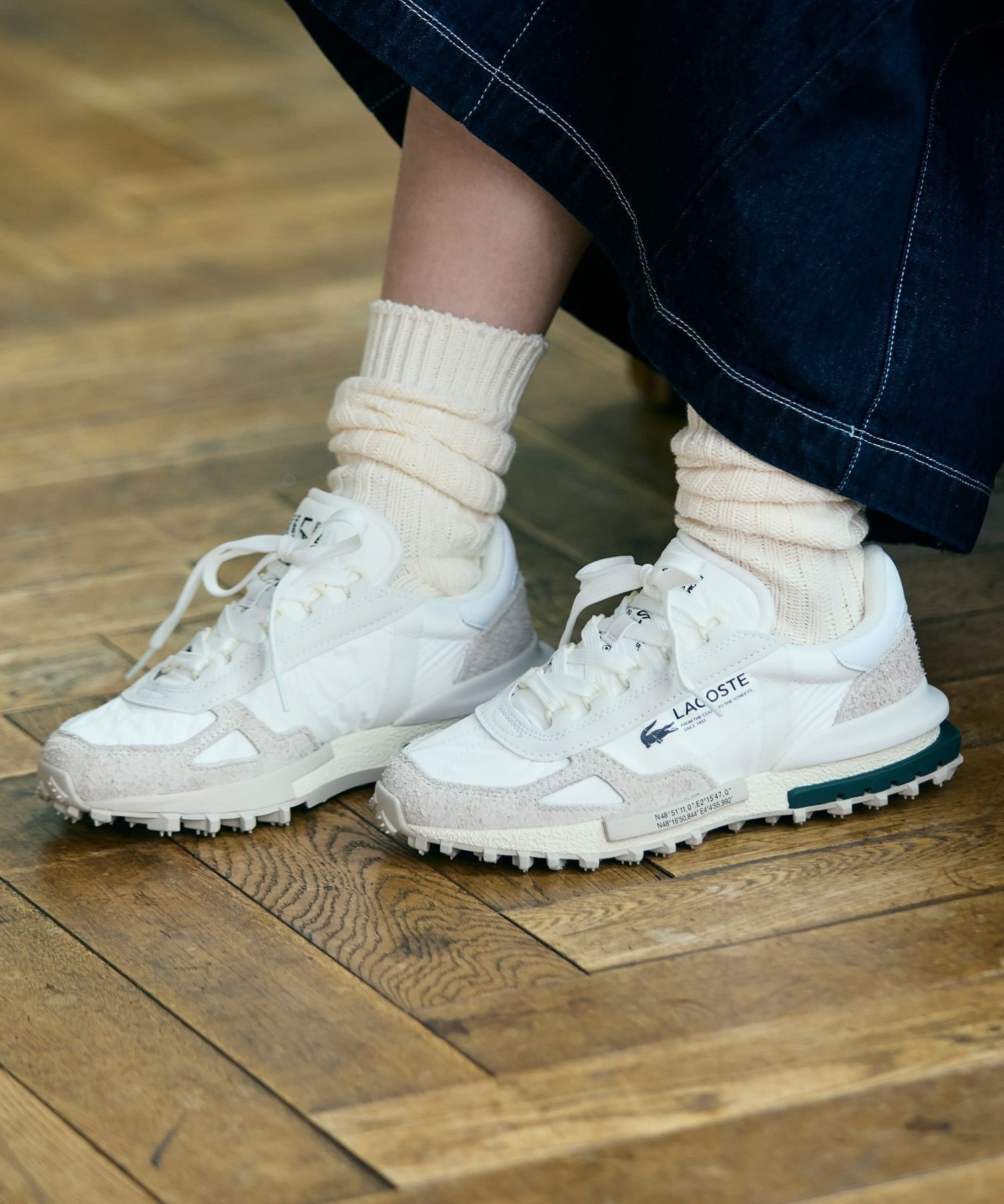 【ラコステ/LACOSTE】のレディース ELITE ACTIVE 223 1 SFA インテリア・キッズ・メンズ・レディースファッション・服の通販 founy(ファウニー) 　ファッション　Fashion　レディースファッション　Fashion for Women　アウトドア　Outdoor Clothing　クラシック　Classic, Timeless Style　コンビ　Combo, Combination Style　シューズ　Shoes, Footwear　ラバー　Rubber, Rubber Sole　ランニング　Running, Running Wear, Activewear, Jogging　ホワイト|ID: prp329100004990299 ipo3291000000037378557