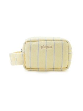 【ジェラート ピケ/gelato pique】のパイルポーチ 大人の最旬トレンドファッション＆コーディネート founy(ファウニー) ファッション Fashion レディースファッション Fashion for Women ポーチ&ミニバッグ Pouches & Mini Bags おすすめ Recommended / Our Picks イエロー Yellow スクエア Square, Square Shape ストライプ Stripe, Striped Pattern スマート Smart, Elegant スーツケース キャリーケース Suitcase / Carry Case フロント Front, Front Design ポケット Pocket, Pocket Detail ポーチ Pouch, Small Case ワンポイント One Point, Statement Accent 夏 Summer 無地 Plain, Solid Color |ID:prp329100004990317