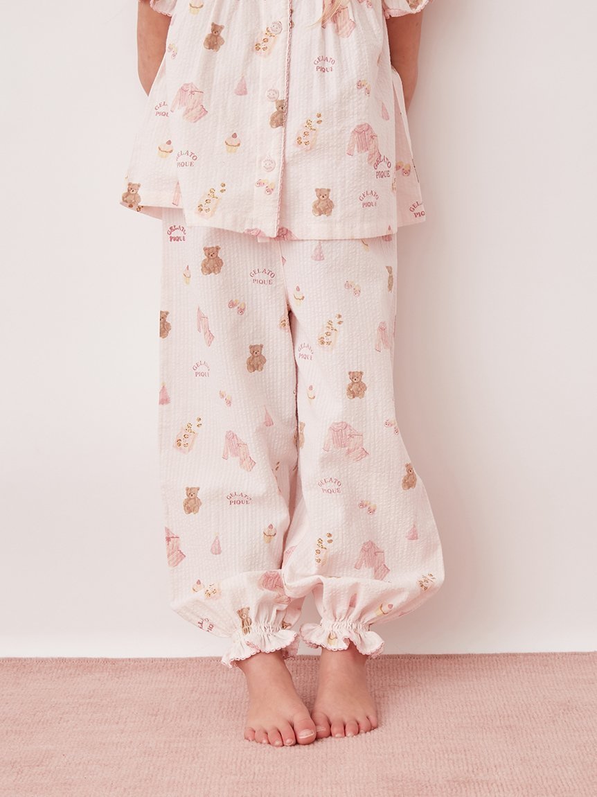 【ジェラート ピケ/gelato pique / KIDS】の【KIDS】パジャマパーティー柄シャーリングロングパンツ 大人の最旬トレンドファッション&コーディネート founy(ファウニー) ファッション Fashion キッズファッション Fashion for Kids ボトムス Bottoms おすすめ Recommended / Our Picks サッカー Seersucker, Summer Fabric シャーリング Shirring, Ruched スマート Smart, Elegant パジャマ Pajamas, Sleepwear パーティ Party, Party Style フリル Frill, Ruffle プリント Print, Printed Pattern レース Lace, Lace Fabric ロング Long, Long-Length 夏 Summer 巾着 Drawstring Bag, Kinchaku 旅行 Travel other-1|ID: prp329100004990331 ipo3291000000037378708