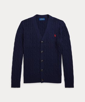 【ラルフローレン/RALPH LAUREN / KIDS】の(ボーイズ 8才~20才)ケーブルニット コットン Vネック カーディガン 大人の最旬トレンドファッション&コーディネート founy(ファウニー) ファッション Fashion キッズファッション Fashion for Kids カーディガン Cardigan, Knitwear スマート Smart, Elegant 長袖 Long Sleeve, Full Sleeve ボーイズ Boyish, Boy Style リブニット Rib Knit, Ribbed Knit |ID:prp329100004990348