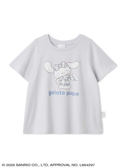 【その他のブランド/Other】の【gelato pique】【KIDS】ワンポイントTシャツ インテリア・キッズ・メンズ・レディースファッション・服の通販 founy(ファウニー) 　ファッション　Fashion　キッズファッション　Fashion for Kids　おすすめ　Recommended / Our Picks　ギフト プレゼント　Gift / Present　ショート　Short, Short Length　スマート　Smart, Elegant　ベビー　Baby, Babywear　ボーダー　Border, Stripe　モコモコ　Fuzzy, Fluffy　ワンポイント　One Point, Statement Accent　LBLU[081]|ID: prp329100004990352 ipo3291000000037378800