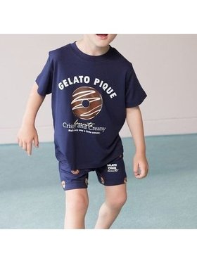 【ジェラート ピケ/gelato pique / KIDS】の【KIDS】ドーナツワンポイントプリントTシャツ 大人の最旬トレンドファッション＆コーディネート founy(ファウニー) ファッション Fashion キッズファッション Fashion for Kids なめらか Smooth, Silky Texture クール Cool, Chic コーティング Coating, Coated Finish スマート Smart, Elegant ハーフ Half, Half-Length フロント Front, Front Design プリント Print, Printed Pattern 春 Spring |ID:prp329100004990358