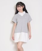【ナルミヤ オンライン/NARUMIYA ONELINE / KIDS】のレイヤード風ワンピース 大人の最旬トレンドファッション&コーディネート founy(ファウニー) ファッション Fashion キッズファッション Fashion for Kids ワンピース Dresses おすすめ Recommended / Our Picks カットソー Cut and Sewn Top プリーツ Pleats, Pleated ポケット Pocket, Pocket Detail ロング Long, Long-Length エレガント 上品 Elegant 夏 Summer 春 Spring S/S・春夏 SS, Spring/Summer, Warm Season thumbnail トップ グレー|ID: prp329100004990396 ipo3291000000037378965