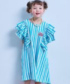 【マーキーズ/MARKEY'S / KIDS】のCOTTON from U.S.A フリルショルダーワンピース ライトブルーST|ID: prp329100004990399 ipo3291000000037378977