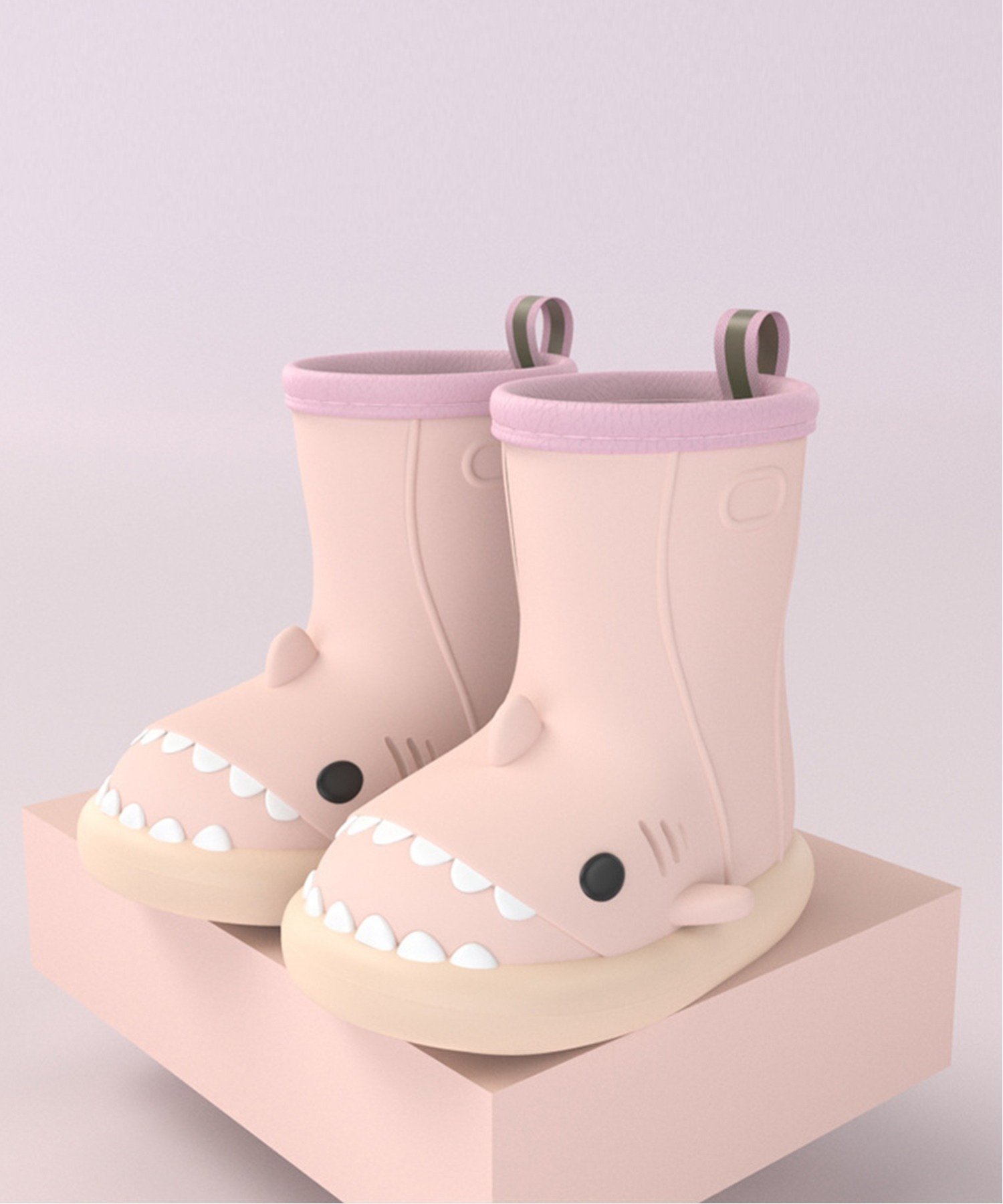 【アイモハ/aimoha / KIDS】のaimoha KIDS/【aimoha-KIDS-】【定番】激かわいい立体的なシャーク レインブーツ インテリア・キッズ・メンズ・レディースファッション・服の通販 founy(ファウニー) 　ファッション　Fashion　キッズファッション　Fashion for Kids　ブロック　Block, Solid Block Pattern　ベーシック　Basic, Essential　定番　Standard, Basic Item　ピンク|ID: prp329100004990447 ipo3291000000037379176