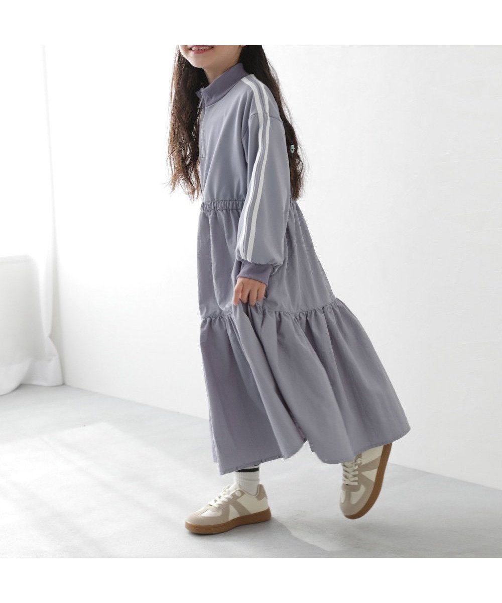 【デビロック/devirock / KIDS】のサイドライン ハーフジップ トラック ティアードワンピース 子供服 キッズ 26SS インテリア・キッズ・メンズ・レディースファッション・服の通販 founy(ファウニー) 　ファッション　Fashion　キッズファッション　Fashion for Kids　ワンピース　Dresses　キャップ　Cap, Baseball Cap　スニーカー　Sneakers, Trainers　ティアードワンピース　Tiered Dress, Flared Dress　トレンド　Trend, Trending Now　おすすめ　Recommended / Our Picks　2026年　2026　2026春夏・S/S　Spring/Summer 2026 SS26　Gブルー|ID: prp329100004990609 ipo3291000000037380595