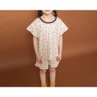 【ブランシェス/branshes / KIDS】の【WEB限定/りぃー*branshesコラボ】小花柄ワッフルセットアップ 大人の最旬トレンドファッション＆コーディネート founy(ファウニー) ファッション Fashion キッズファッション Fashion for Kids おすすめ Recommended / Our Picks カラフル Colorful Design コラボ Collaboration, Collab セットアップ Set-Up, Coordinated Outfit ポケット Pocket, Pocket Detail ワッフル Waffle, Waffle Knit 人気 Popular, Best Seller 半袖 Short Sleeve, Half Sleeve thumbnail ベージュ|ID: prp329100004990910 ipo3291000000037381035