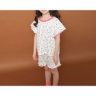 【ブランシェス/branshes / KIDS】の【WEB限定/りぃー*branshesコラボ】小花柄ワッフルセットアップ 大人の最旬トレンドファッション＆コーディネート founy(ファウニー) ファッション Fashion キッズファッション Fashion for Kids おすすめ Recommended / Our Picks カラフル Colorful Design コラボ Collaboration, Collab セットアップ Set-Up, Coordinated Outfit ポケット Pocket, Pocket Detail ワッフル Waffle, Waffle Knit 人気 Popular, Best Seller 半袖 Short Sleeve, Half Sleeve thumbnail オフホワイト|ID: prp329100004990910 ipo3291000000037381037