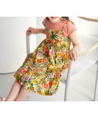 【エフオー オンラインストア/F.O.Online Store / KIDS】の【リンク】3柄フリルキャミドッキングワンピース 大人の最旬トレンドファッション＆コーディネート founy(ファウニー) ファッション Fashion キッズファッション Fashion for Kids ワンピース Dresses thumbnail オレンジ|ID: prp329100004991065 ipo3291000000037381294