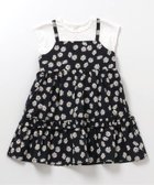 【エフオー オンラインストア/F.O.Online Store / KIDS】の【リンク】3柄フリルキャミドッキングワンピース 大人の最旬トレンドファッション＆コーディネート founy(ファウニー) ファッション Fashion キッズファッション Fashion for Kids ワンピース Dresses thumbnail ブラック|ID: prp329100004991065 ipo3291000000037381295