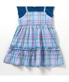【エフオー オンラインストア/F.O.Online Store / KIDS】の【リンク】3柄フリルキャミドッキングワンピース 大人の最旬トレンドファッション＆コーディネート founy(ファウニー) ファッション Fashion キッズファッション Fashion for Kids ワンピース Dresses thumbnail ブルー|ID: prp329100004991065 ipo3291000000037381296