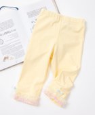 【パンパンテュテュ/panpantutu / KIDS】のチュールリボンレギンス(5分丈) 大人の最旬トレンドファッション＆コーディネート founy(ファウニー) ファッション Fashion キッズファッション Fashion for Kids おすすめ Recommended / Our Picks インナー Innerwear ストレッチ Stretch, Stretchy Fabric チュニック Tunic, Long Top チュール Tulip, Tulip Motif ベビー Baby, Babywear リボン Ribbon, Bow レギンス Leggings, Stretch Pants ワンポイント One Point, Statement Accent thumbnail クリームレモン|ID: prp329100004991069 ipo3291000000037381310