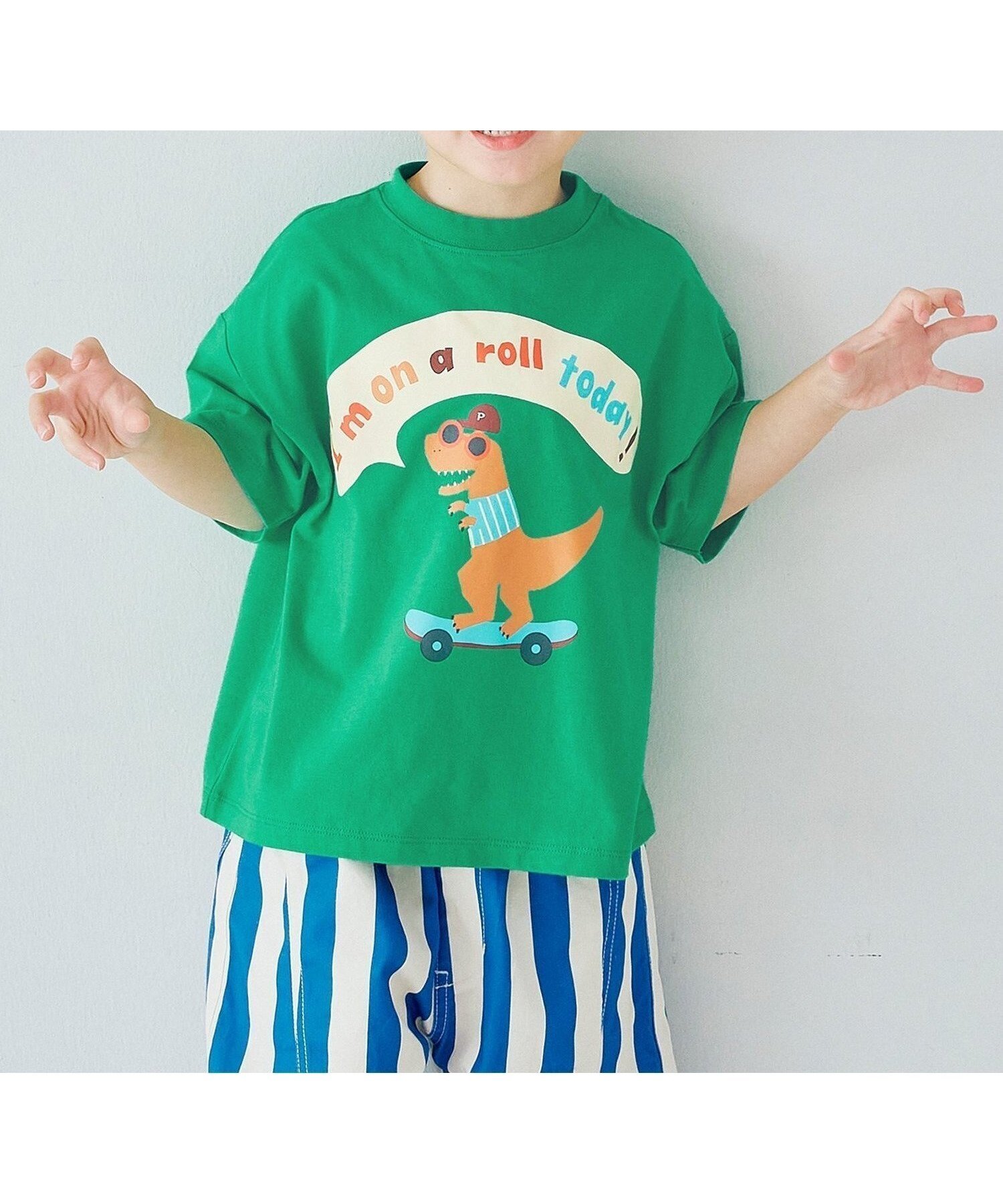 【エフオー オンラインストア/F.O.Online Store / KIDS】のバリエーショングラフィックTシャツ 全10色 インテリア・キッズ・メンズ・レディースファッション・服の通販 founy(ファウニー) 　ファッション　Fashion　キッズファッション　Fashion for Kids　グラフィック　Graphic, Graphic Design　プリント　Print, Printed Pattern　夏　Summer　犬　Dog　グリーン|ID: prp329100004991070 ipo3291000000037381318