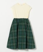【ユナイテッドアローズ/UNITED ARROWS / KIDS】のテレコ*チェック ワンピース / キッズ 100cm-130cm 大人の最旬トレンドファッション＆コーディネート founy(ファウニー) ファッション Fashion キッズファッション Fashion for Kids ワンピース Dresses サンダル Sandals, Summer Shoes チェック Check, Plaid, Tartan テレコ Ribbed, Rib Stitch ドッキング Docking, Mixed Material フレア Flare, Flared アウトレット Outlet / Clearance おすすめ Recommended / Our Picks thumbnail OFF WHITE|ID: prp329100004991124 ipo3291000000037381594