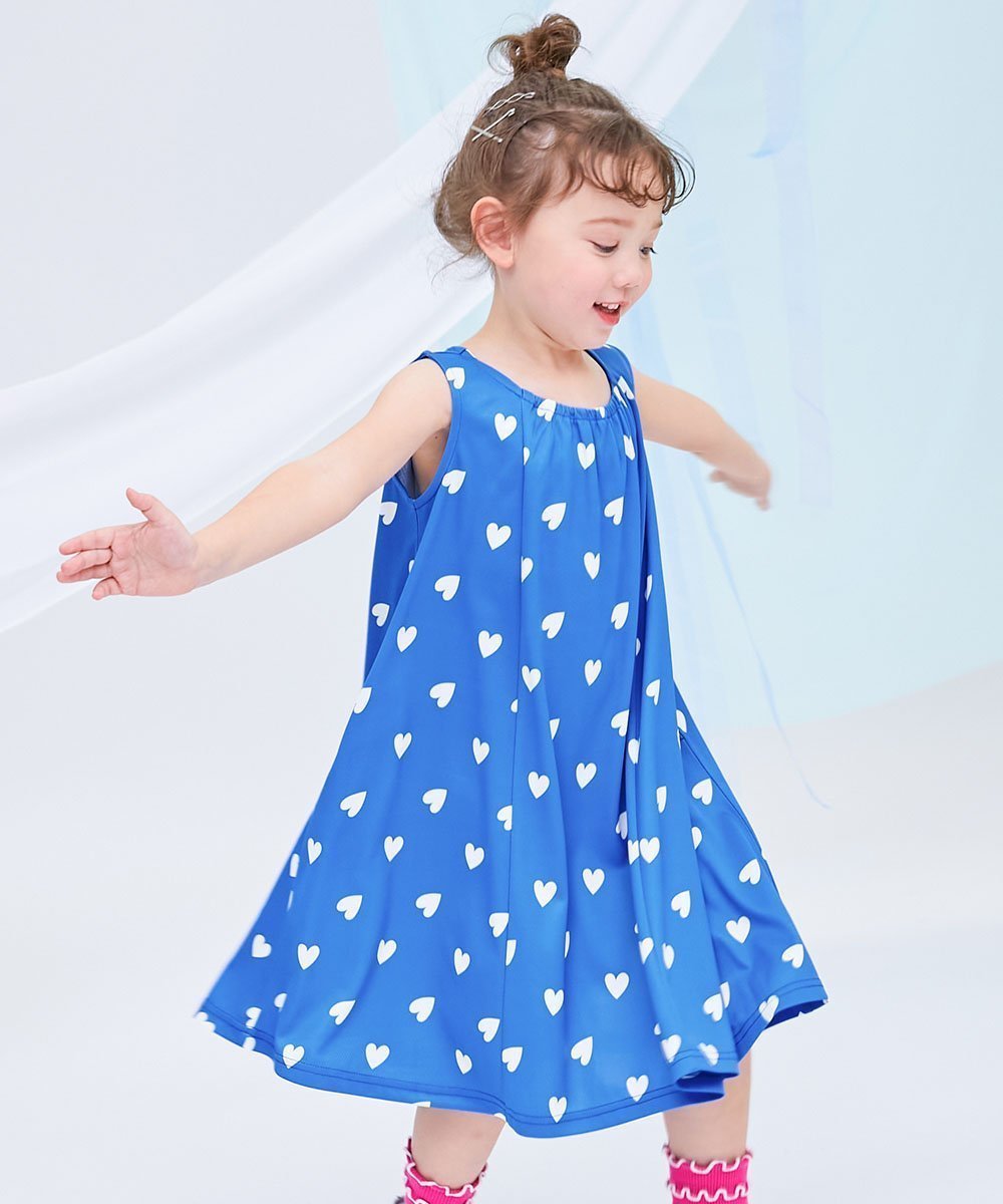 【デビロック/devirock / KIDS】の【涼感 サラッとメッシュ】総柄 タンクワンピース 子供服 キッズ 女の子 速乾 26SS 大人の最旬トレンドファッション＆コーディネート founy(ファウニー) 　ファッション　Fashion　キッズファッション　Fashion for Kids　ワンピース　Dresses　ストレッチ　Stretch, Stretchy Fabric　タンク　Tank Top, Sleeveless Top　メッシュ　Mesh, Net Fabric　夏　Summer　2026年　2026　2026春夏・S/S　Spring/Summer 2026 SS26　 other-1|ID: prp329100004991220 ipo3291000000037382049