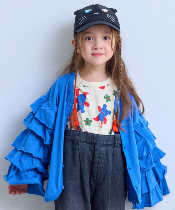 【マーキーズ/MARKEY'S / KIDS】のDANDANカーディガン インテリア・キッズ・メンズ・レディースファッション・服の通販 founy(ファウニー) https://founy.com/ ファッション Fashion キッズファッション Fashion for Kids カーディガン Cardigan, Knitwear シンプル Simple, Minimal デニム Denim, Jeans Material バランス Balance, Style Balance フリル Frill, Ruffle フロント Front, Front Design ワイド Wide, Wide Fit 冬 Winter / This Winter 再入荷 Restock / Back in Stock 夏 Summer |ID: prp329100004991241 ipo3291000000037382145
