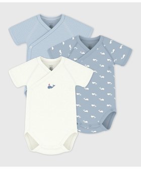 【プチバトー/PETIT BATEAU / KIDS】のクジラプリント半袖あわせボディ3枚組 大人の最旬トレンドファッション＆コーディネート founy(ファウニー) ファッション Fashion キッズファッション Fashion for Kids おすすめ Recommended / Our Picks ギフト プレゼント Gift / Present プリント Print, Printed Pattern 人気 Popular, Best Seller 半袖 Short Sleeve, Half Sleeve |ID:prp329100004991302