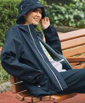 【エーグル/AIGLE】のMTD 全天候型 防水 撥水 透湿 フーデッドジャケット 大人の最旬トレンドファッション＆コーディネート founy(ファウニー) ファッション Fashion レディースファッション Fashion for Women アウター Coat / Outerwear Collection レディースジャケット・軽アウター Jackets 軽量 Lightweight, Ultra Light ドローコード Drawcord, Drawstring Cord ドローストリング Drawstring, Pull Cord フロント Front, Front Design プリント Print, Printed Pattern ポケット Pocket, Pocket Detail ポーチ Pouch, Small Case |ID:prp329100004991378
