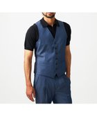 【ミッシェルクラン オム/MICHEL KLEIN / MEN】の【セットアップ】デニム調リバーシブルベスト ブルー|ID: prp329100004991380 ipo3291000000037382766