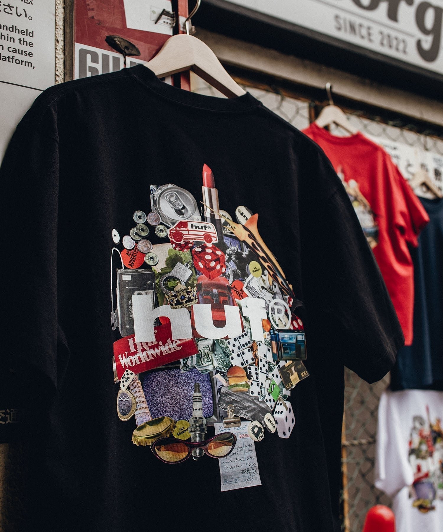 【ハフ/HUF】のROADTRIP TEE / HUF Tシャツ インテリア・キッズ・メンズ・レディースファッション・服の通販 founy(ファウニー) 　ファッション　Fashion　レディースファッション　Fashion for Women　トップス・カットソー　Cut & Sew Tops　シャツ・ブラウス・オフィスカジュアル　Elegant Blouses & Button-Ups　ロングTシャツ・Tシャツ　Longline T-Shirts & Tees　グラフィック　Graphic, Graphic Design　スポーツ　Sports, Activewear　半袖　Short Sleeve, Half Sleeve　夏　Summer　BLACK|ID: prp329100004991469 ipo3291000000037383119