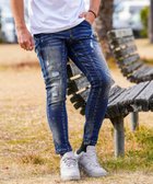 【アダムスジャグラー/adamsJUGGLER / MEN】のRTEG E s/F Paint Denim L/PT 大人の最旬トレンドファッション＆コーディネート founy(ファウニー) ファッション Fashion メンズファッション Fashion for Men シンプル Simple, Minimal ダメージ Distressed, Destroyed thumbnail INDIGO|ID: prp329100004991475 ipo3291000000037383137