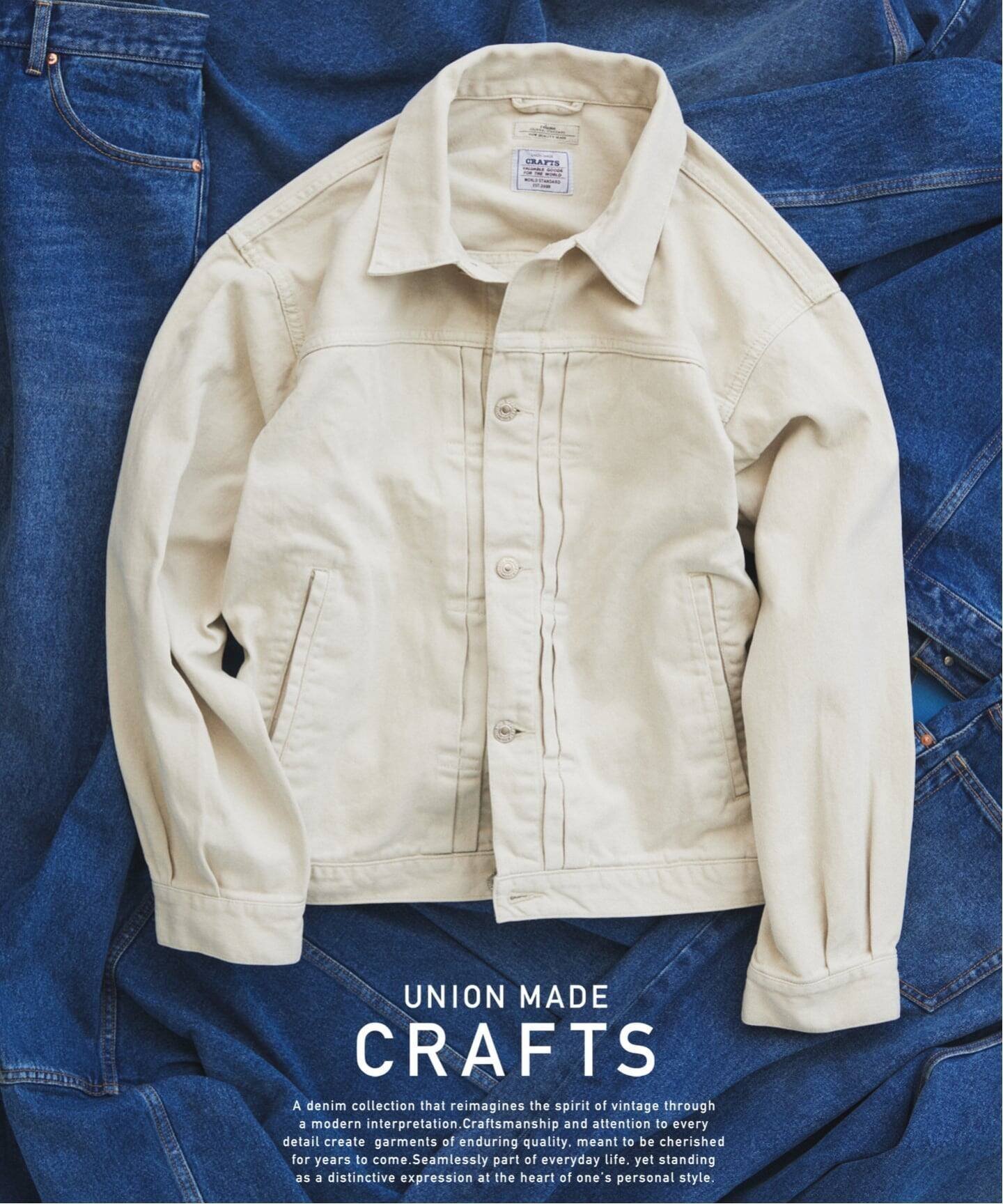 【ジャーナルスタンダード レリューム/JOURNAL STANDARD relume / MEN】のクラフトデニム 13.5ozトラッカージャケット 大人の最旬トレンドファッション＆コーディネート founy(ファウニー) 　ファッション　Fashion　メンズファッション　Fashion for Men　アメリカン　American Style　インディゴ　Indigo Denim　インナー　Innerwear　ヴィンテージ　Vintage Style　春　Spring　カットソー　Cut and Sewn Top　シンプル　Simple, Minimal　ジャケット　Jacket, Outerwear　スウェット / スエット　Sweatshirt, Sweatwear　セットアップ　Set-Up, Coordinated Outfit　デニム　Denim, Jeans Material　定番　Standard, Basic Item　バランス　Balance, Style Balance　フロント　Front, Front Design　ポケット　Pocket, Pocket Detail　モダン　Modern, Contemporary　モチーフ　Motif, Design Theme　リアル　Real, Realistic　ワーク　Workwear, Utility Style　おすすめ　Recommended / Our Picks　 other-1|ID: prp329100004991482 ipo3291000000037383161
