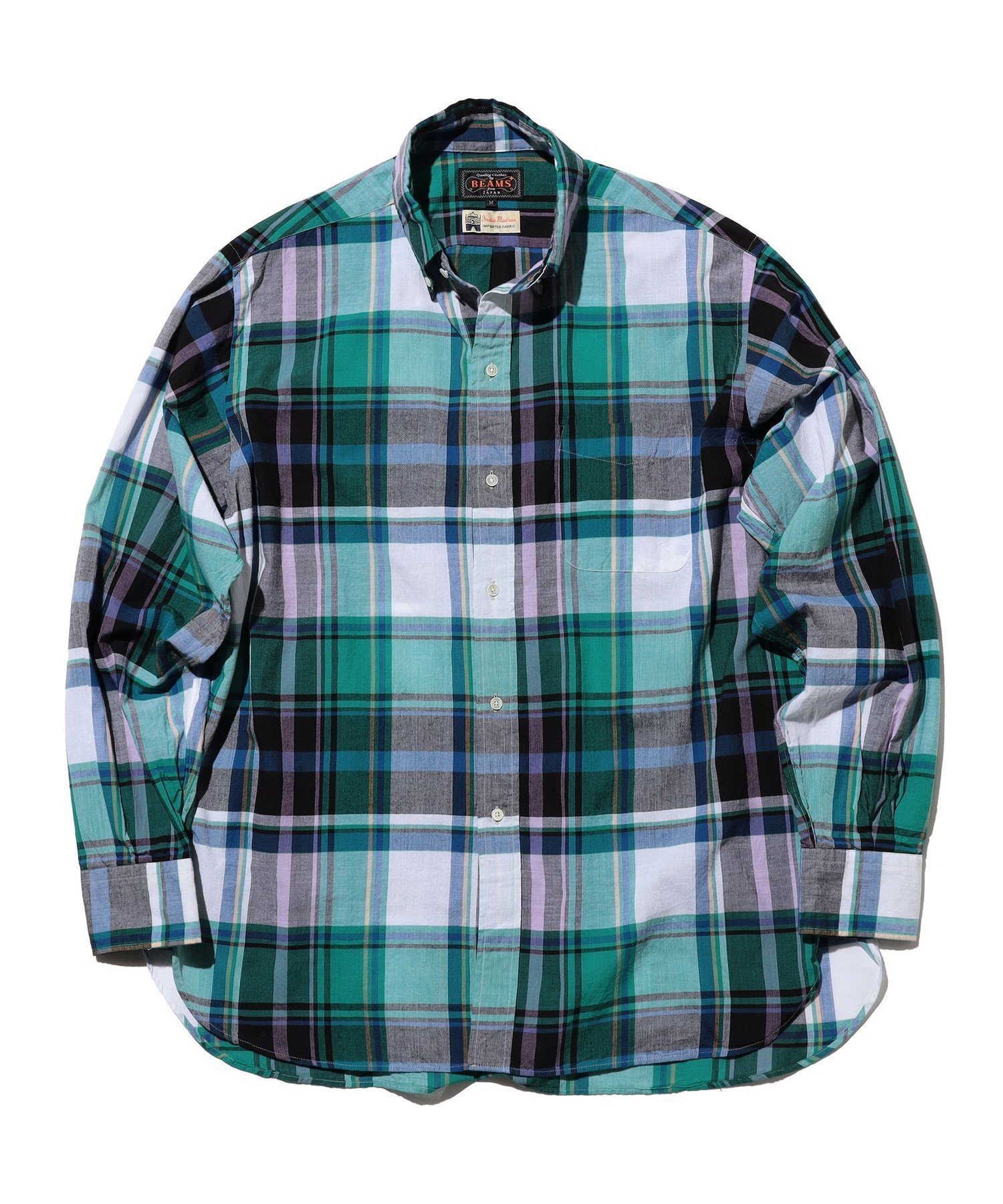 【ビームス/BEAMS / MEN】のB.D. Classic-fit Madras インテリア・キッズ・メンズ・レディースファッション・服の通販 founy(ファウニー) 　ファッション　Fashion　メンズファッション　Fashion for Men　インド　Indian Textile　クラシック　Classic, Timeless Style　チェック　Check, Plaid, Tartan　ネップ　Nepp, Slub Yarn　バランス　Balance, Style Balance　パターン　Pattern, Design Print　フィット　Fit, Slim Fit　フロント　Front, Front Design　プリント　Print, Printed Pattern　ベーシック　Basic, Essential　ポケット　Pocket, Pocket Detail　リラックス　Relax, Relaxed Fit　GREEN|ID: prp329100004991487 ipo3291000000037383184