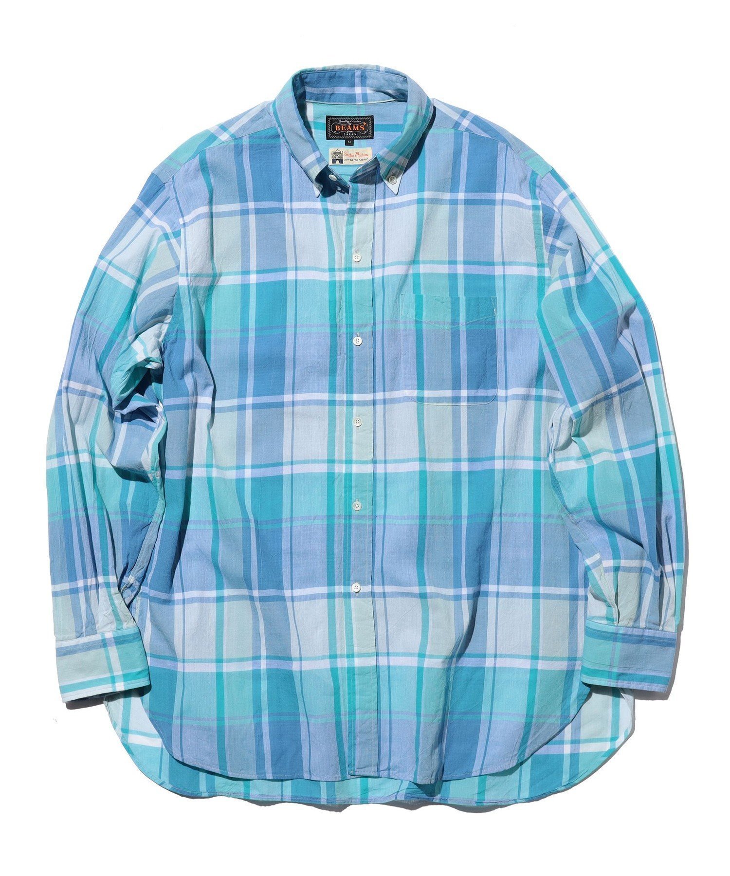 【ビームス/BEAMS / MEN】のB.D. Classic-fit Madras インテリア・キッズ・メンズ・レディースファッション・服の通販 founy(ファウニー) 　ファッション　Fashion　メンズファッション　Fashion for Men　インド　Indian Textile　クラシック　Classic, Timeless Style　チェック　Check, Plaid, Tartan　ネップ　Nepp, Slub Yarn　バランス　Balance, Style Balance　パターン　Pattern, Design Print　フィット　Fit, Slim Fit　フロント　Front, Front Design　プリント　Print, Printed Pattern　ベーシック　Basic, Essential　ポケット　Pocket, Pocket Detail　リラックス　Relax, Relaxed Fit　BLUE|ID: prp329100004991487 ipo3291000000037383185