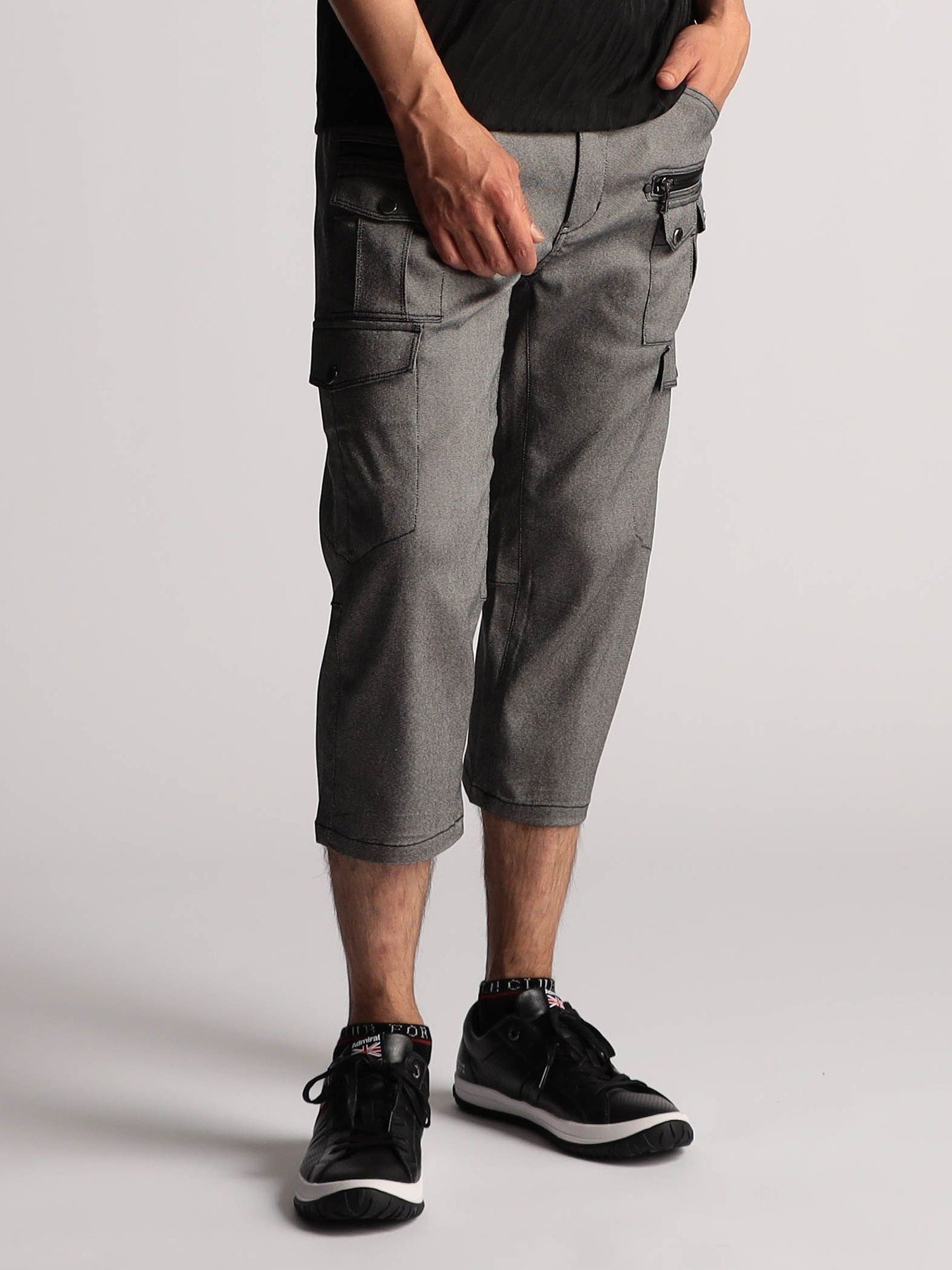 【ニコル/NICOLE / MEN】の【25年モデル EC限定再販売】ガムストレッチ クロップドカーゴパンツ インテリア・キッズ・メンズ・レディースファッション・服の通販 founy(ファウニー) 　ファッション　Fashion　メンズファッション　Fashion for Men　ボトムス　Bottoms　アシンメトリー　Asymmetrical Style　ストレッチ　Stretch, Stretchy Fabric　スマート　Smart, Elegant　夏　Summer　39チャコールグレー|ID: prp329100004991496 ipo3291000000037383223