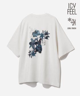 【ハレ/HARE / MEN】の【接触冷感】フラワーアートバックプリントカット 大人の最旬トレンドファッション＆コーディネート founy(ファウニー) ファッション Fashion メンズファッション Fashion for Men グラフィック Graphic, Graphic Design シンプル Simple, Minimal ストレッチ Stretch, Stretchy Fabric トレンド Trend, Trending Now フラワー Flower, Floral プリント Print, Printed Pattern リラックス Relax, Relaxed Fit ワンポイント One Point, Statement Accent 夏 Summer エレガント 上品 Elegant |ID:prp329100004991520