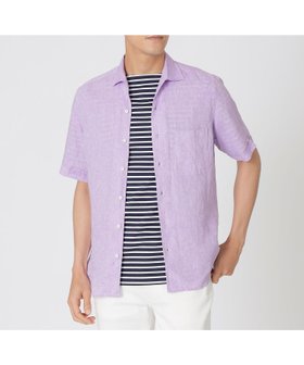 【ポール スチュアート/Paul Stuart / MEN】の先染めフレンチリネンシャンブレー半袖シャツ 大人の最旬トレンドファッション＆コーディネート founy(ファウニー) ファッション Fashion メンズファッション Fashion for Men シャンブレー Chambray, Denim-Like Fabric フレンチ French, French Style リネン Linen, Linen Fabric 半袖 Short Sleeve, Half Sleeve 夏 Summer |ID:prp329100004991581