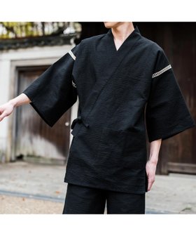 【ロッキーモンロー/Rocky Monroe / MEN】のしじら織り 甚平上下セット 大人の最旬トレンドファッション＆コーディネート founy(ファウニー) ファッション Fashion メンズファッション Fashion for Men スリット Slit, Slit Detail ドローコード Drawcord, Drawstring Cord フィット Fit, Slim Fit ポケット Pocket, Pocket Detail リラックス Relax, Relaxed Fit レース Lace, Lace Fabric 再入荷 Restock / Back in Stock おすすめ Recommended / Our Picks 夏 Summer |ID:prp329100004991602