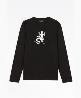 【アニエスベー オム/agnes b. HOMME / MEN】の長袖 Tシャツ Lezard 大人の最旬トレンドファッション＆コーディネート founy(ファウニー) ファッション Fashion メンズファッション Fashion for Men インナー Innerwear カーディガン Cardigan, Knitwear シンプル Simple, Minimal ジャケット Jacket, Outerwear プリント Print, Printed Pattern モチーフ Motif, Design Theme 定番 Standard, Basic Item 長袖 Long Sleeve, Full Sleeve |ID:prp329100004991618