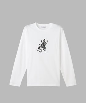【アニエスベー オム/agnes b. HOMME / MEN】のメンズ アイコニック プリント コットン 長袖 Tシャツ Lezard 大人の最旬トレンドファッション＆コーディネート founy(ファウニー) ファッション Fashion メンズファッション Fashion for Men インナー Innerwear カーディガン Cardigan, Knitwear シンプル Simple, Minimal ジャケット Jacket, Outerwear 定番 Standard, Basic Item 長袖 Long Sleeve, Full Sleeve プリント Print, Printed Pattern メンズ Men's, Menswear モチーフ Motif, Design Theme |ID:prp329100004991619