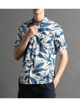 【ニコル/NICOLE / MEN】の【ex/tra】ボタニカルプリント カッタウェイカラーシャツ 大人の最旬トレンドファッション＆コーディネート founy(ファウニー) ファッション Fashion メンズファッション Fashion for Men カフス Cuff Design スマート Smart, Elegant フランス France, French ブロード Broadcloth, Fine Cotton ポケット Pocket, Pocket Detail 別注 Limited Edition, Custom Order |ID:prp329100004991665