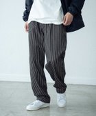 【メンズビギトーキョー/Men's Bigi / MEN】のストレッチヒッコリーワンタックワイドテーパードパンツ ブラック|ID: prp329100004991677 ipo3291000000037383909