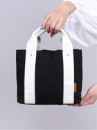 【ユナイテッド ベース/UNITED BASE】のUNITED BASE/キャンバス帆布ミニトートバッグ ブラック/ホワイト|ID: prp329100004991690 ipo3291000000037383952