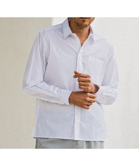 【シフォン/SHIFFON / MEN】のAKM Contemporary コントラストカラーステッチ長袖シャツ 大人の最旬トレンドファッション＆コーディネート founy(ファウニー) ファッション Fashion メンズファッション Fashion for Men インナー Innerwear シンプル Simple, Minimal ジャケット Jacket, Outerwear 長袖 Long Sleeve, Full Sleeve パターン Pattern, Design Print リアル Real, Realistic |ID:prp329100004991716