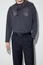 【アズールバイマウジー/AZUL by moussy / MEN】のボーダー長袖トップス 柄GRY5|ID: prp329100004991768 ipo3291000000037384323
