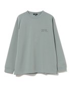 【ビームス/BEAMS / MEN】のダンボール ロゴ プリント ロングスリーブ カットソー(吸水速乾・毛玉軽減) 大人の最旬トレンドファッション＆コーディネート founy(ファウニー) ファッション Fashion メンズファッション Fashion for Men トップス・カットソー Cut & Sew Tops カットソー Cut and Sewn Top シンプル Simple, Minimal スリーブ Sleeve, Long Sleeve / Short Sleeve フィット Fit, Slim Fit プリント Print, Printed Pattern リラックス Relax, Relaxed Fit ロング Long, Long-Length 人気 Popular, Best Seller 吸水 Absorbent, Quick-Dry thumbnail SMOKE_GREEN|ID: prp329100004991796 ipo3291000000037384438
