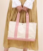【その他のブランド/Other】のUNITED BASE/帆布仕切りトートバッグ 大人の最旬トレンドファッション＆コーディネート founy(ファウニー) ファッション Fashion メンズファッション Fashion for Men バッグ Bags トートバッグ / 通勤・大容量バッグ Tote Bags 傘 Umbrella, Parasol シンプル Simple, Minimal 財布 Wallet, Purse 人気 Popular, Best Seller ポーチ Pouch, Small Case マグネット Magnet, Magnetic Closure 冬 Winter / This Winter 旅行 Travel ビジネス 仕事 通勤 Business / Work / Commuting thumbnail ナチュラル/ピンク|ID: prp329100004991816 ipo3291000000037384520