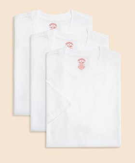 【ブルックス ブラザーズ/Brooks Brothers / MEN】のスーピマコットン GFロゴ 3パック クルーネックTシャツ Traditional Fit 大人の最旬トレンドファッション＆コーディネート founy(ファウニー) ファッション Fashion メンズファッション Fashion for Men アンダー Underwear Essentials シンプル Simple, Minimal プリント Print, Printed Pattern |ID:prp329100004991830