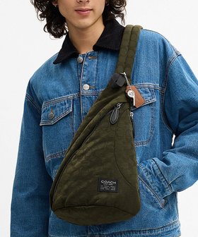 【コーチ/COACH / MEN】の【公式】ラクラン スリング・シグネチャー ナイロン 大人の最旬トレンドファッション＆コーディネート founy(ファウニー) ファッション Fashion メンズファッション Fashion for Men ジップ Zip, Zipper スポーティ Sporty, Casual Athletic 財布 Wallet, Purse ニューヨーク New York, NYC Style ポケット Pocket, Pocket Detail ラップ Wrap, Wrap Design ギフト プレゼント Gift / Present |ID:prp329100004991930