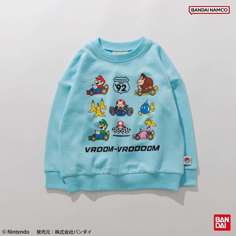 【ブランシェス/branshes / KIDS】の【マリオカート】トレーナー インテリア・キッズ・メンズ・レディースファッション・服の通販 founy(ファウニー) 　ファッション　Fashion　キッズファッション　Fashion for Kids　キャラクター　Character, Licensed Characters　トレーナー　Sweatshirt, Trainer　プリント　Print, Printed Pattern　ブルー|ID: prp329100004991966 ipo3291000000037385154