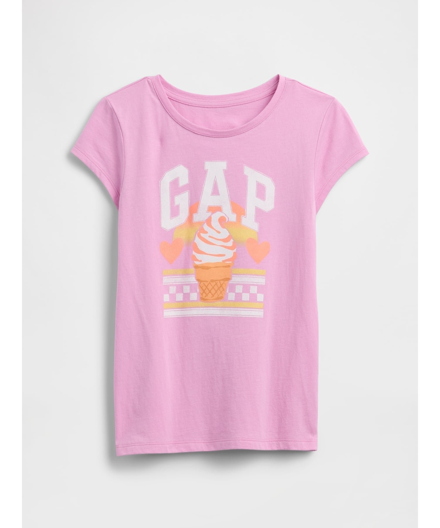 【ギャップ/GAP / KIDS】のグラフィックTシャツ (キッズ) インテリア・キッズ・メンズ・レディースファッション・服の通販 founy(ファウニー) 　ファッション　Fashion　キッズファッション　Fashion for Kids　グラフィック　Graphic, Graphic Design　ストレート　Straight, Straight Cut　フィット　Fit, Slim Fit　フロント　Front, Front Design　リラックス　Relax, Relaxed Fit　半袖　Short Sleeve, Half Sleeve　SUGAR_PINK|ID: prp329100004991973 ipo3291000000037385181