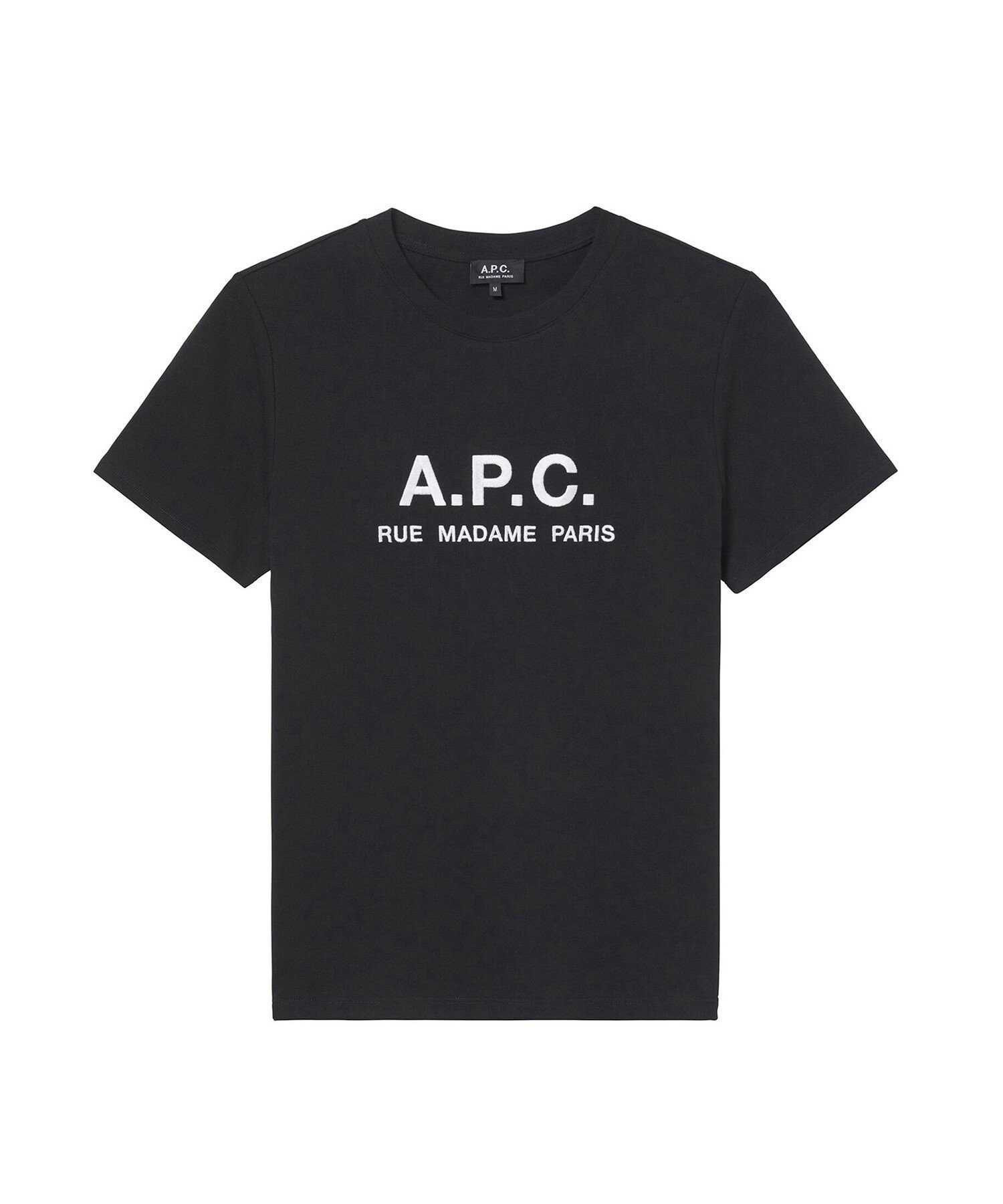 【アーペーセー/A.P.C.】のRue Madame Tシャツ インテリア・キッズ・メンズ・レディースファッション・服の通販 founy(ファウニー) 　ファッション　Fashion　レディースファッション　Fashion for Women　トップス・カットソー　Cut & Sew Tops　シャツ・ブラウス・オフィスカジュアル　Elegant Blouses & Button-Ups　ロングTシャツ・Tシャツ　Longline T-Shirts & Tees　ストレート　Straight, Straight Cut　トリミング　Trimming, Decorative Edge　バイアス　Bias, Diagonal Cut　半袖　Short Sleeve, Half Sleeve　黒|ID: prp329100004991996 ipo3291000000037385329