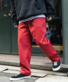 【ロッキーモンロー/Rocky Monroe / MEN】のワイドテーパード スケーターワークパンツ レッド|ID: prp329100004992007 ipo3291000000037385409