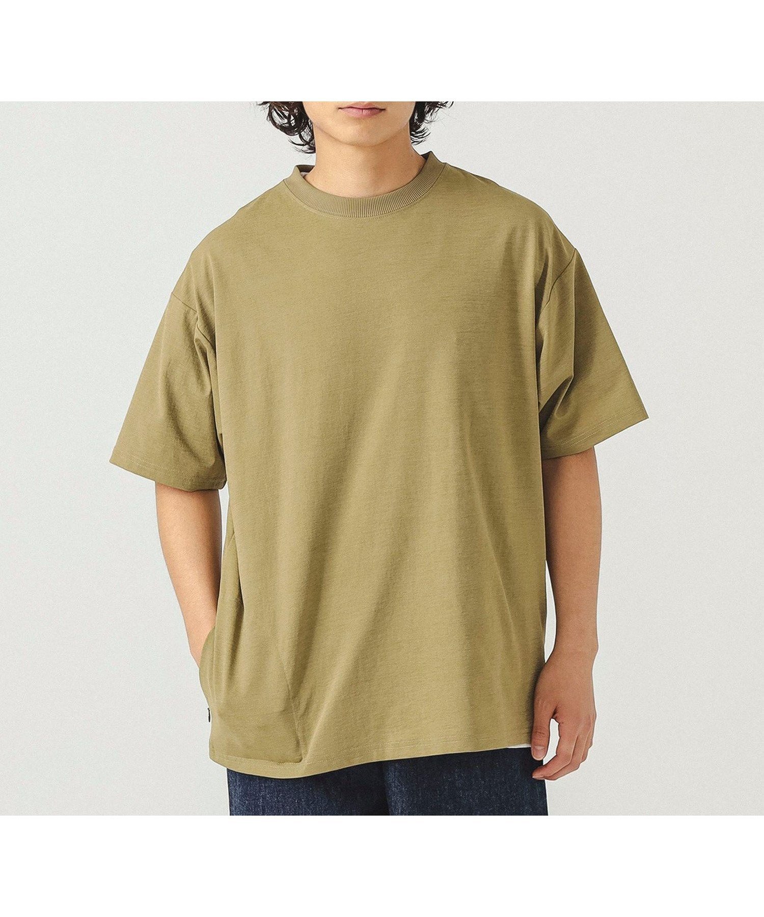 【ビームス/BEAMS / MEN】のアクティブ Tシャツ インテリア・キッズ・メンズ・レディースファッション・服の通販 founy(ファウニー) 　ファッション　Fashion　メンズファッション　Fashion for Men　インナー　Innerwear　パッチ　Patch, Appliqué　フラップ　Flap, Flap Pocket　ポケット　Pocket, Pocket Detail　リラックス　Relax, Relaxed Fit　ルーズ　Loose, Oversized　吸水　Absorbent, Quick-Dry　軽量　Lightweight, Ultra Light　OLIVE|ID: prp329100004992012 ipo3291000000037385443