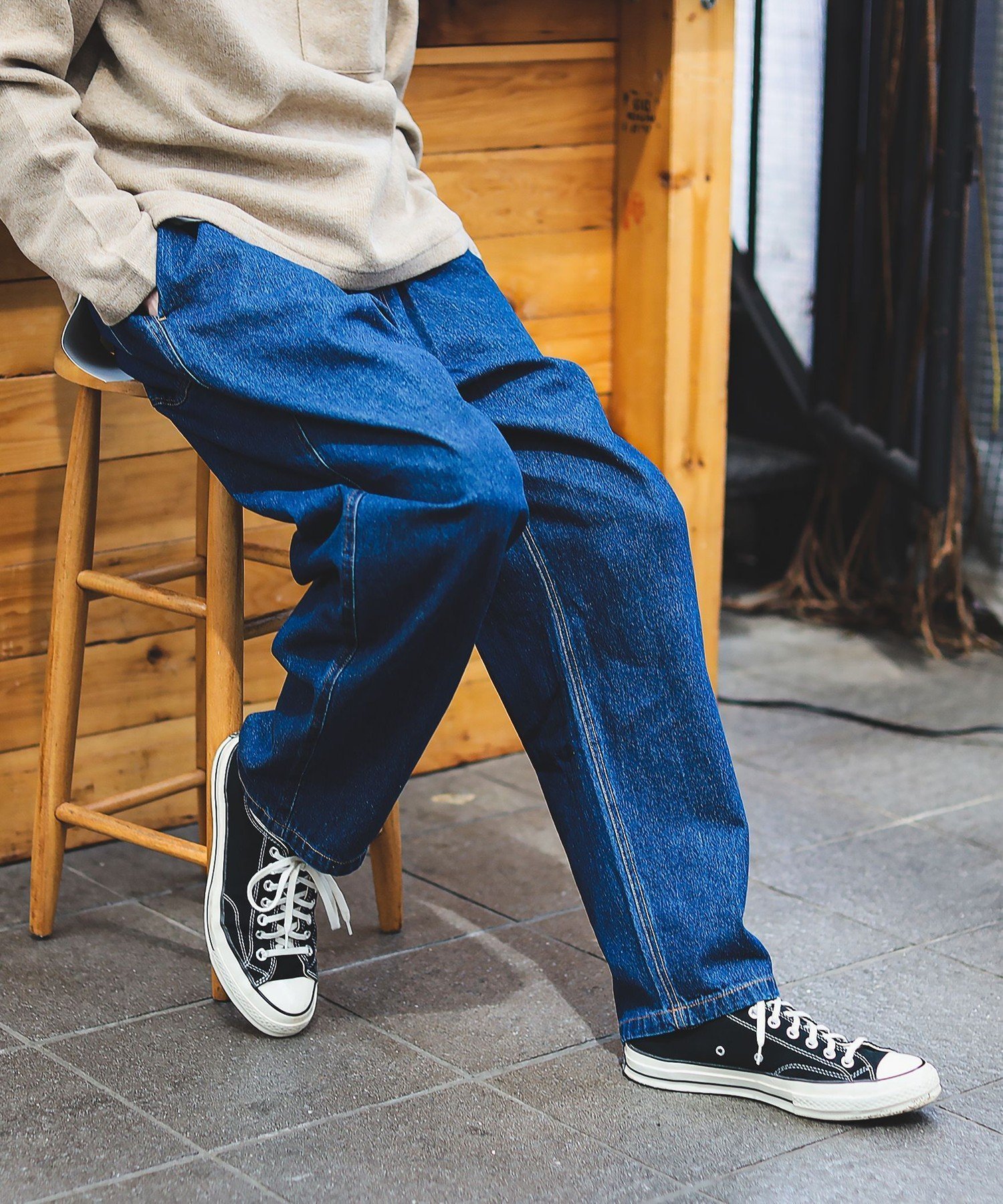 【ビームス ハート/BEAMS HEART / MEN】の【待望の追加生産決定!】BEAMS HEART / バルーン デニム イージー パンツ インテリア・キッズ・メンズ・レディースファッション・服の通販 founy(ファウニー) 　ファッション　Fashion　メンズファッション　Fashion for Men　ボトムス　Bottoms　テーパード　Tapered, Tapered Pants　デニム　Denim, Jeans Material　トレンド　Trend, Trending Now　ドローコード　Drawcord, Drawstring Cord　バルーン　Balloon, Balloon Silhouette　MEDIUM_INDIGO|ID: prp329100004992013 ipo3291000000037385452