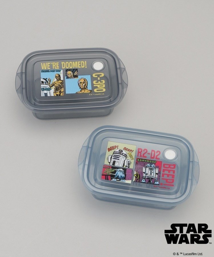 【トゥーワントゥーキッチンストア/212 KITCHEN STORE】のシールボックス500ml 2P R2-D2 C-3PO STAR WARS スター・ウォーズ インテリア・キッズ・メンズ・レディースファッション・服の通販 founy(ファウニー) 　ファッション　Fashion　レディースファッション　Fashion for Women　キャラクター　Character, Licensed Characters　スマート　Smart, Elegant　ボックス　Boxy, Box Shape　モチーフ　Motif, Design Theme　その他|ID: prp329100004992091 ipo3291000000037385705